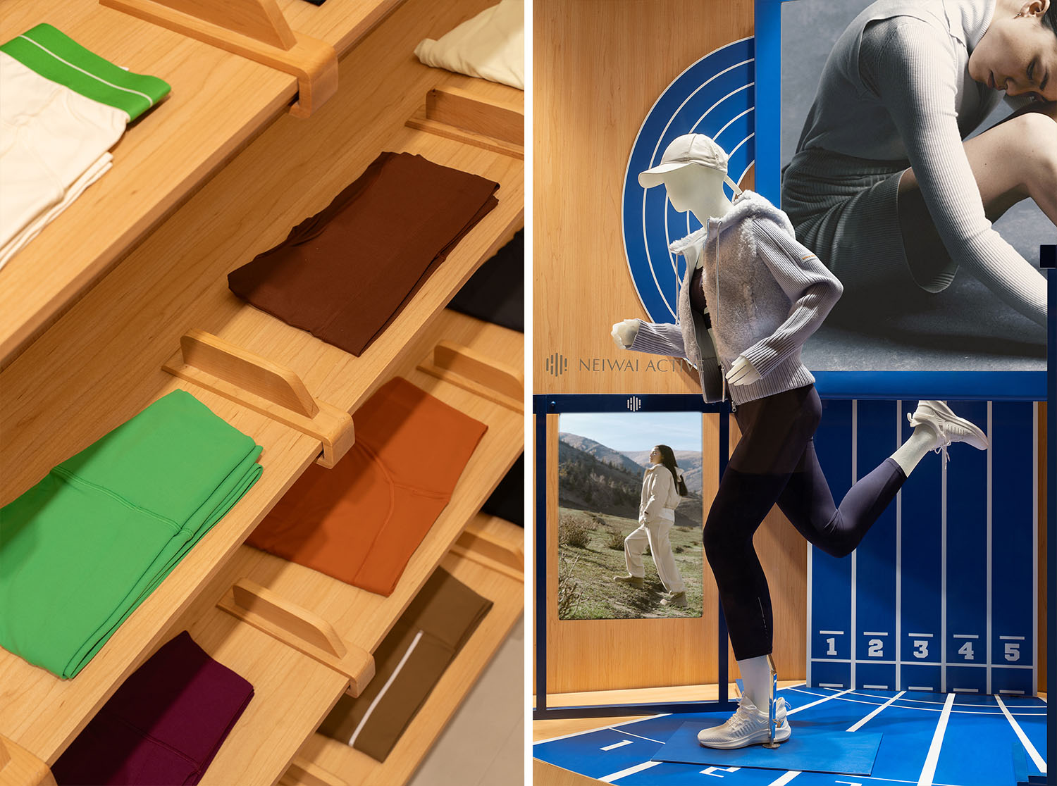 服裝店設計,零售店設計,戶外服裝零售店,服裝店設計案例,服裝店設計方案,NEIWAI ACTIVE模塊化設計重構運動品牌空間形象,NEIWAI ACTIVE,尚洋藝術,北京,成都