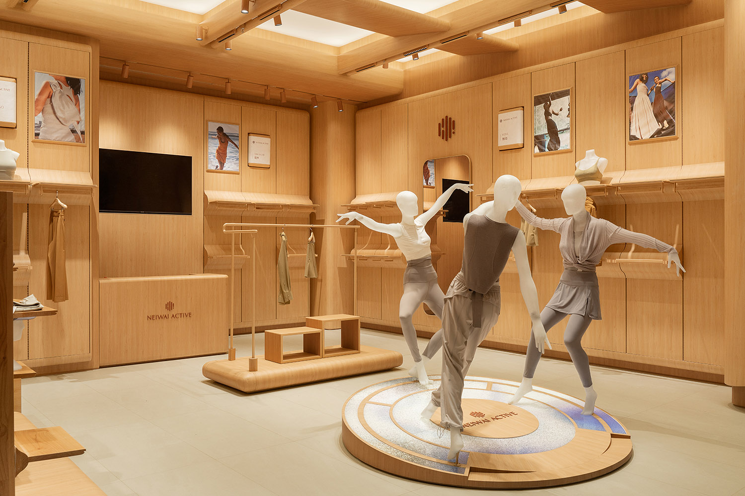 服裝店設計,零售店設計,戶外服裝零售店,服裝店設計案例,服裝店設計方案,NEIWAI ACTIVE模塊化設計重構運動品牌空間形象,NEIWAI ACTIVE,尚洋藝術,北京,成都