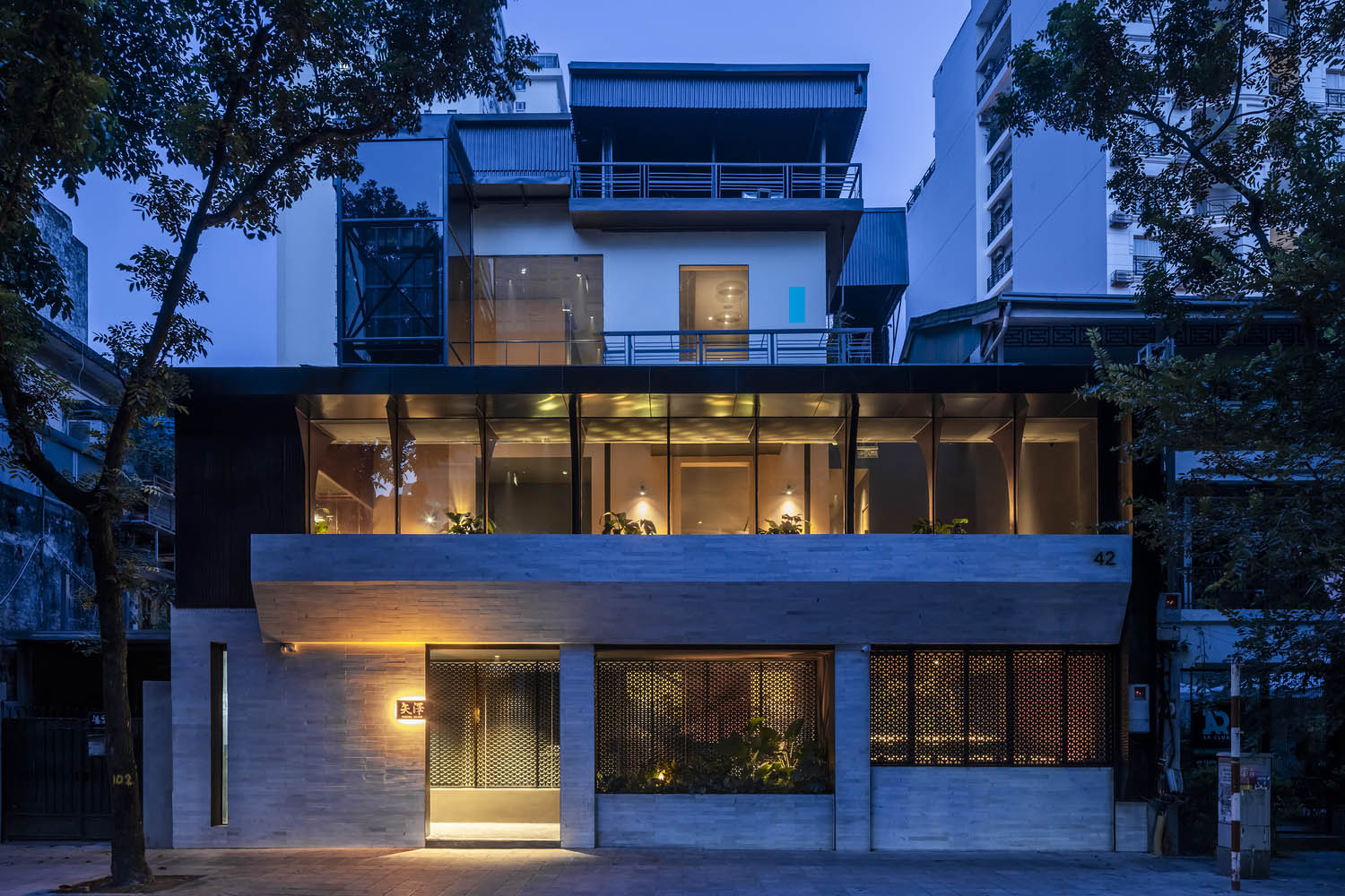 Takashi Niwa Architects,餐廳設計,休閑餐廳設計,840㎡,餐廳設計案例,餐廳設計方案,餐廳裝修,休閑餐廳,越南,河內