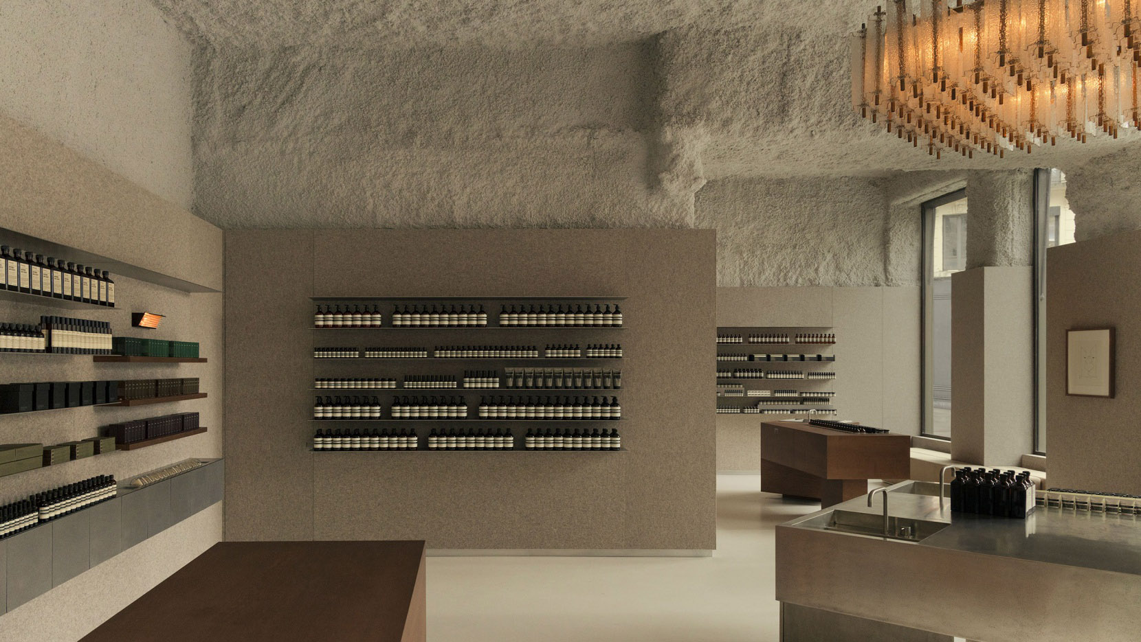 Aesop,Aesop店設計,Aesop店鋪,零售店設計,香水店設計,化妝品店,品牌體驗店,伊索化妝品店,Nicolas Schuybroek Architects,法國,裏昂,伊索體驗店