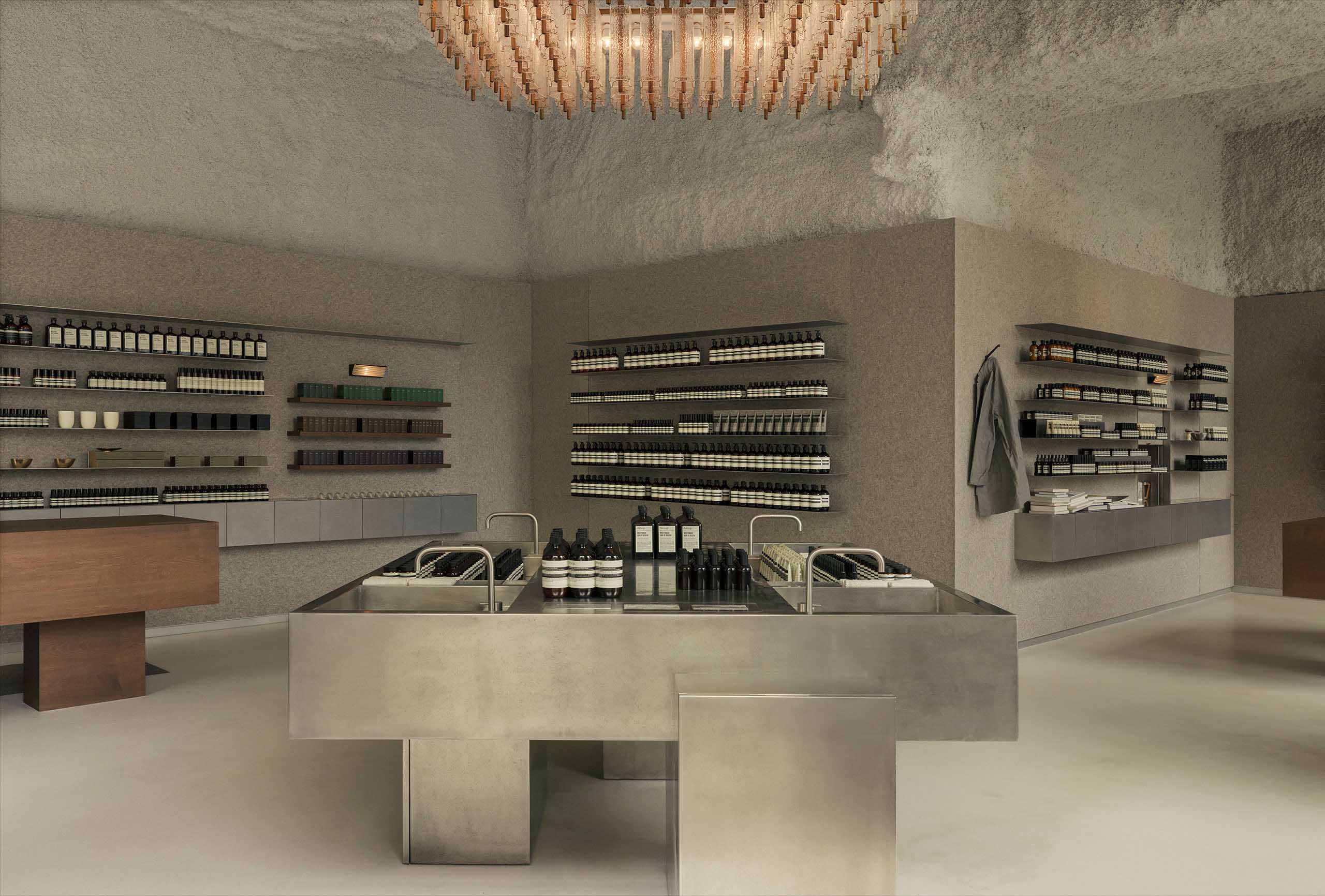 Aesop,Aesop店設計,Aesop店鋪,零售店設計,香水店設計,化妝品店,品牌體驗店,伊索化妝品店,Nicolas Schuybroek Architects,法國,裏昂,伊索體驗店