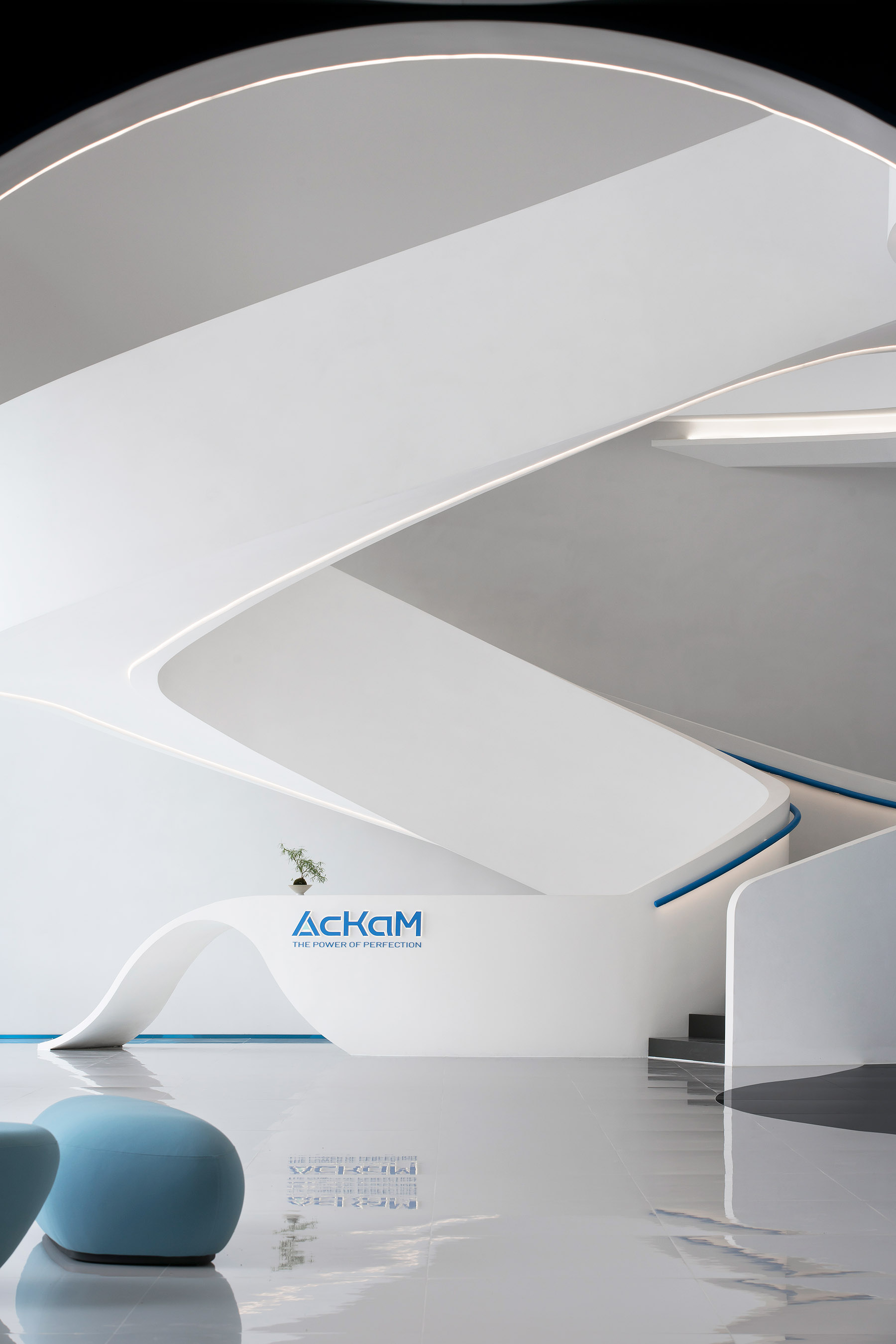 辦公室設計,辦公室設計案例,科技公司辦公室設計,展廳設計,科技公司展廳設計,開放式辦公室設計,江蘇常州,艾肯工業總部辦公室,時象空間設計