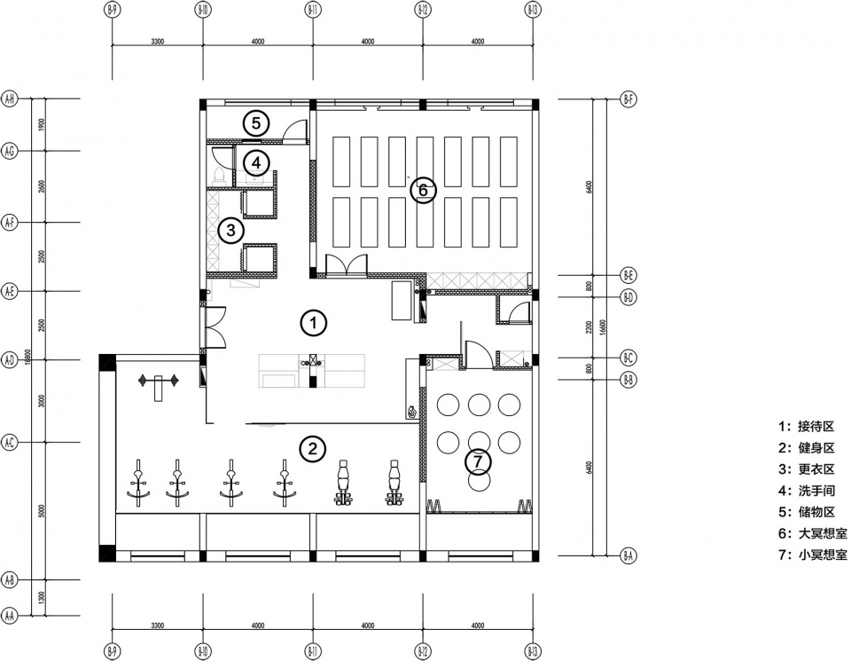 瑜伽室設計,健身房設計,酒店健身房,商業空間設計,多功能空間設計,冥想室,FLOW心流所,阿那亞霧靈山FLOW心流所,阿那亞,超級有米建築事務所