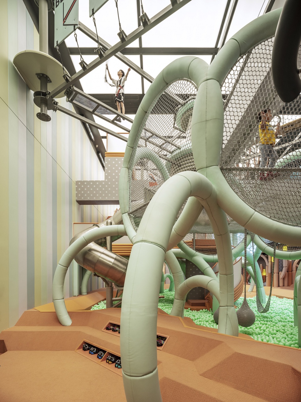 室內玩樂空間設計,親子遊戲空間設計,娛樂空間設計,北京超級運動場一工元,NEOBIO奈爾寶,北京,waa未覺建築