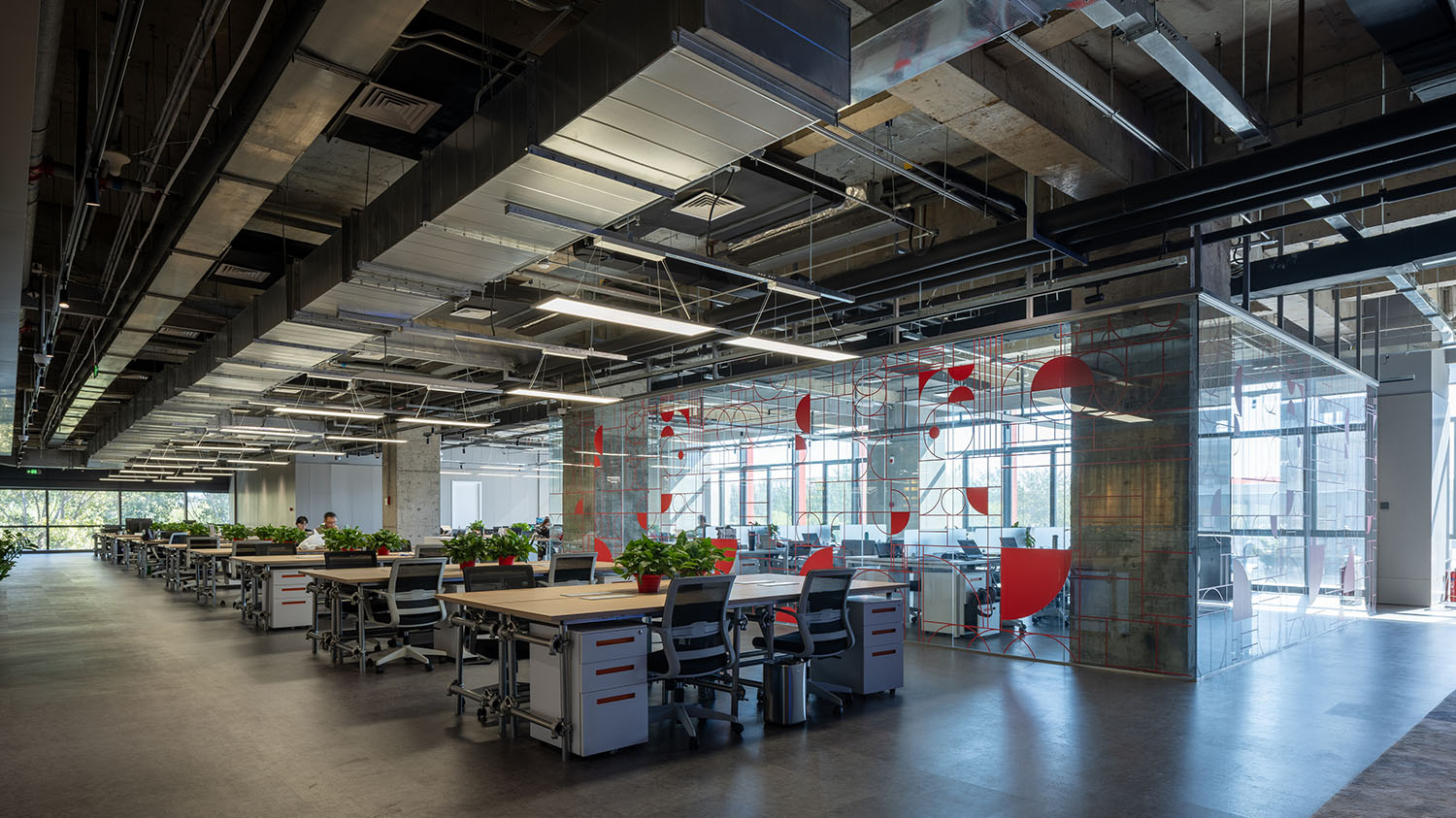 直播空間設計,辦公室設計,展廳設計,場景直播間,創意辦公室設計,直播基地設計,直播辦公室設計案例,北京,北京同仁堂健康直播基地,WUUX無象空間/王永