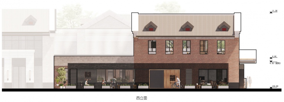 酒館設計,酒館設計案例,現代風格酒館設計,書店設計,書店設計案例,書店裝修,書店酒館,北京檀穀單向空間及十三邀小酒館,北京,BUZZ莊子玉工作室