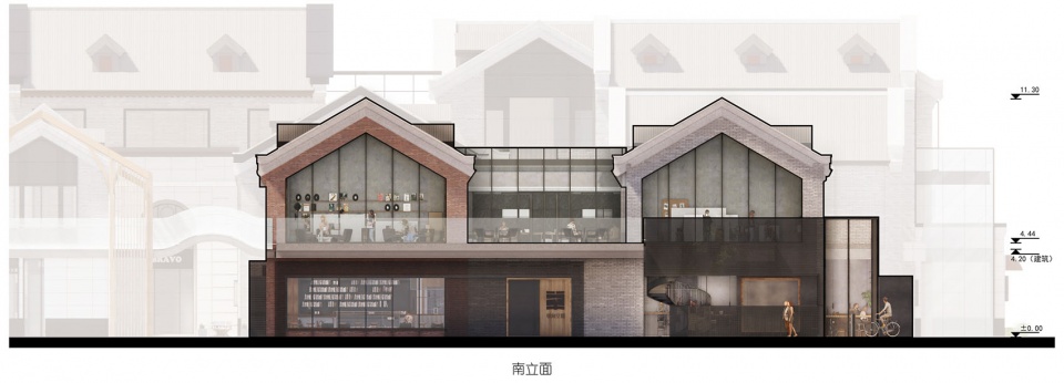 酒館設計,酒館設計案例,現代風格酒館設計,書店設計,書店設計案例,書店裝修,書店酒館,北京檀穀單向空間及十三邀小酒館,北京,BUZZ莊子玉工作室