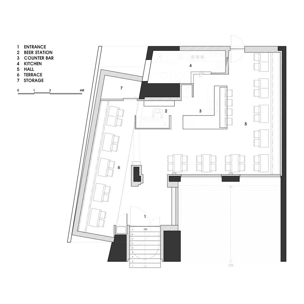 咖啡店設計,咖啡店設計案例,咖啡廳設計方案,Studio Prepro,韓國,首爾,咖啡店裝修,E.O.D酒吧&咖啡廳,115㎡
