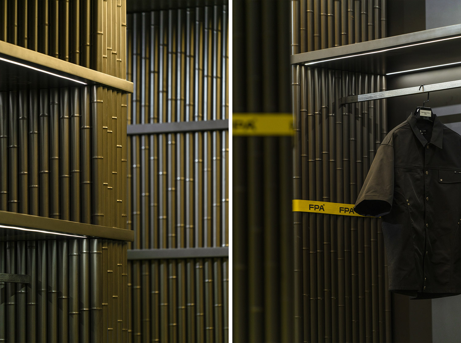 時裝店設計,零售店設計,服裝店設計,服飾零售店設計,時裝店設計案例,時裝店設計方案,上海,重慶,成都,西安,FPA四城四景以單一材質搭建品牌脈絡,永創設計