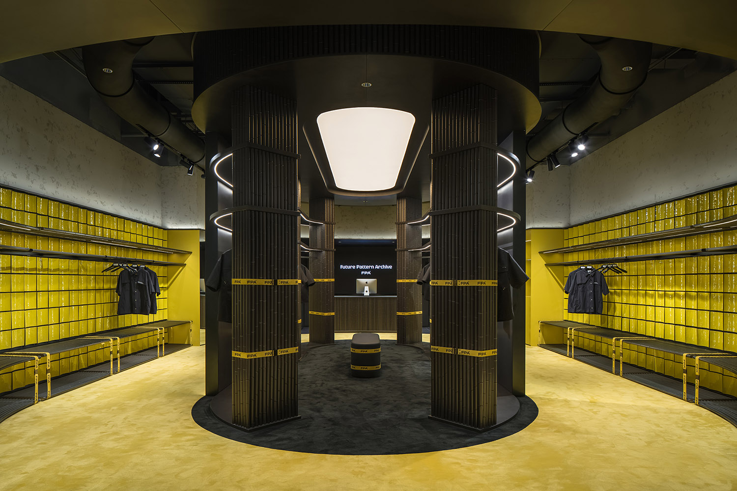 時裝店設計,零售店設計,服裝店設計,服飾零售店設計,時裝店設計案例,時裝店設計方案,上海,重慶,成都,西安,FPA四城四景以單一材質搭建品牌脈絡,永創設計