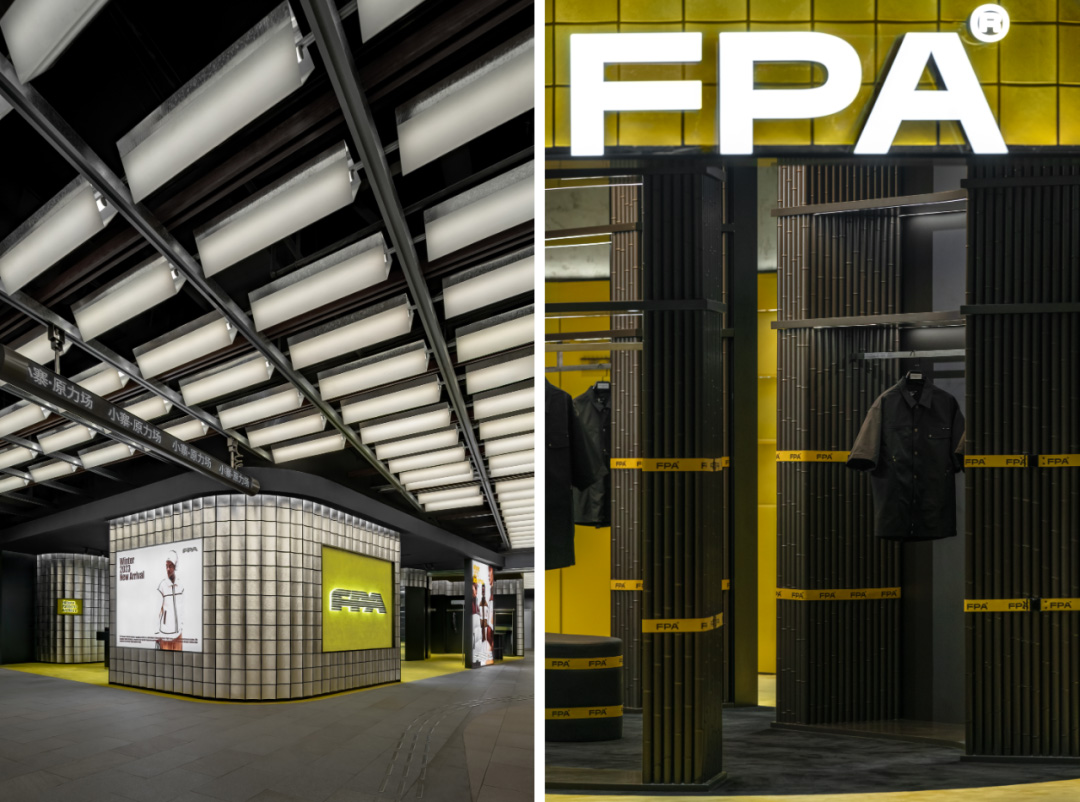 時裝店設計,零售店設計,服裝店設計,服飾零售店設計,時裝店設計案例,時裝店設計方案,上海,重慶,成都,西安,FPA四城四景以單一材質搭建品牌脈絡,永創設計