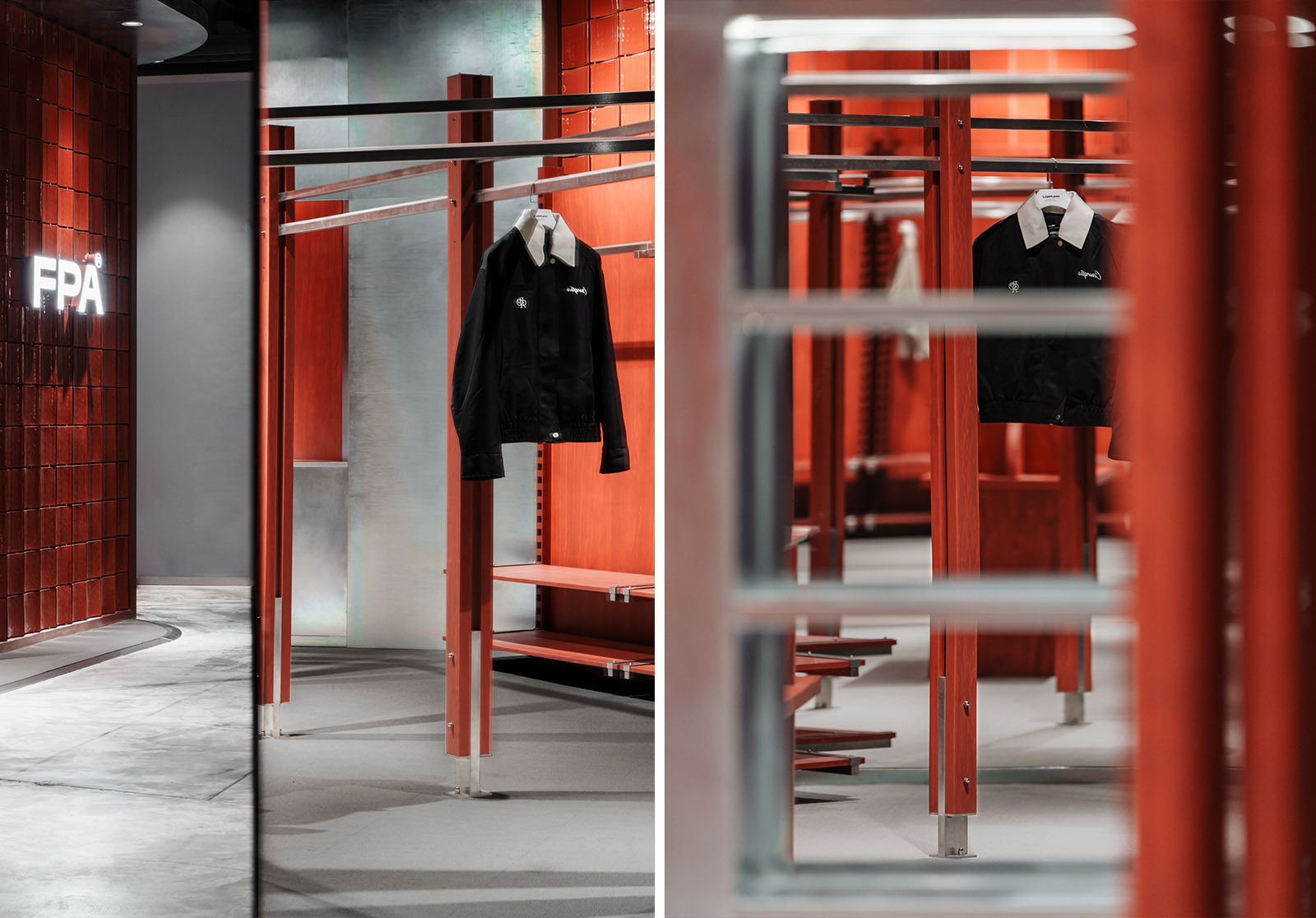 時裝店設計,零售店設計,服裝店設計,服飾零售店設計,時裝店設計案例,時裝店設計方案,上海,重慶,成都,西安,FPA四城四景以單一材質搭建品牌脈絡,永創設計
