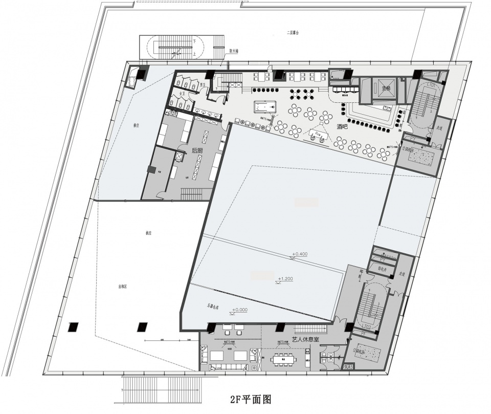 酒吧設計,多功能空間設計,舞台酒吧空間,文化沙龍空間,佛山,ALSOLIVE空間設計,野路建築設計
