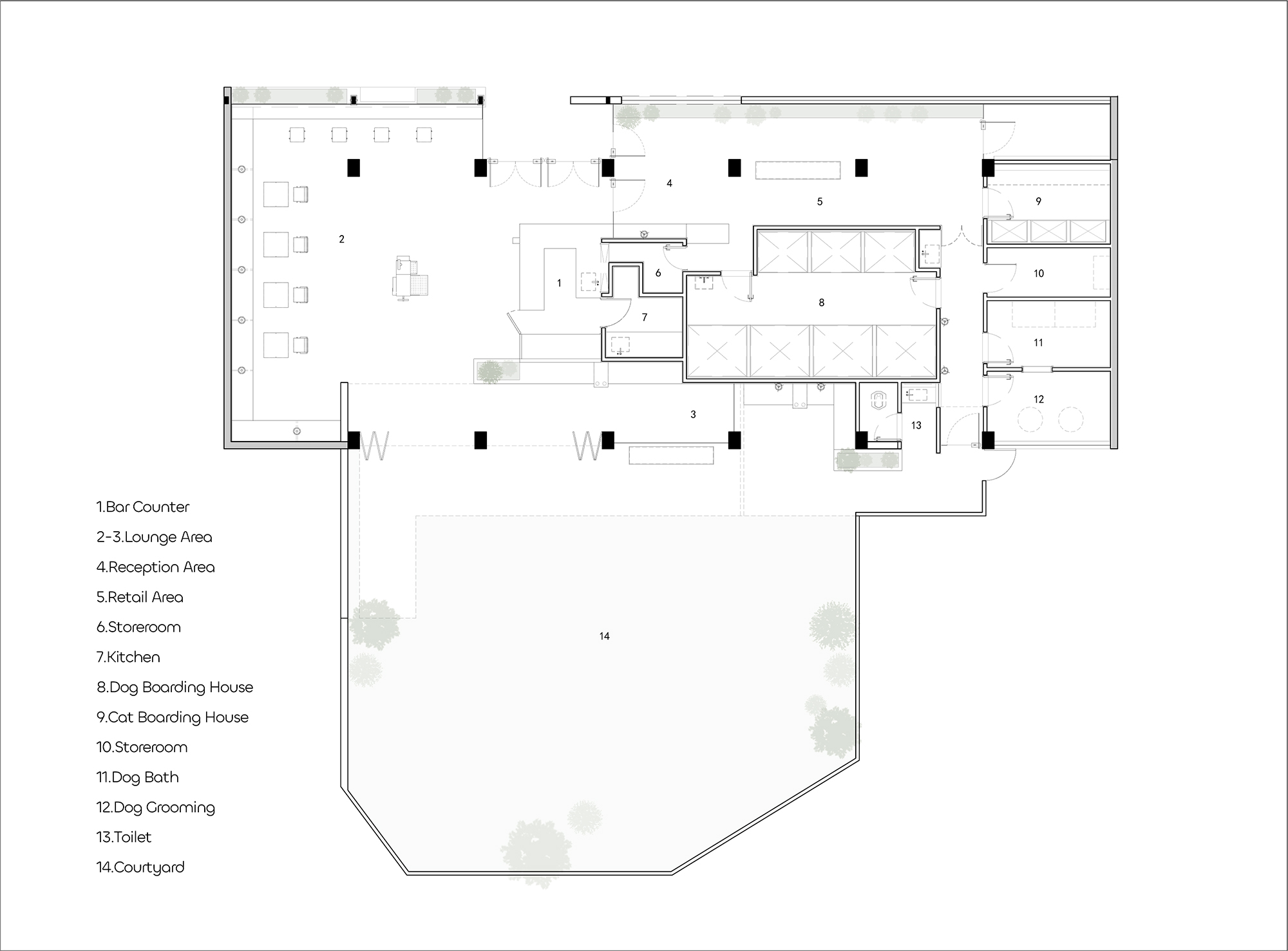 寵物店設計,社區寵物店設計,商店設計,寵物店設計案例,寵物店設計方案,寵物店裝修,惠州,惠州gogoland探尋人寵的理想社區空間,Informal異規設計
