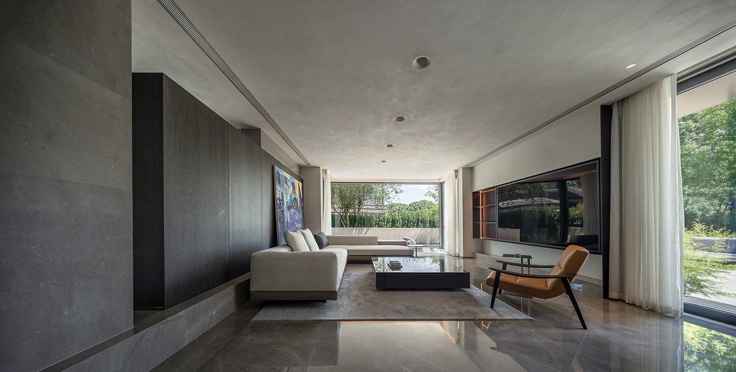 1000㎡別墅設計,1000㎡,別墅設計案例,別墅設計方案,別墅裝修,庭院別墅設計,住宅設計,微水泥,杭州,杭州西湖高爾夫別墅,時上建築/沈墨