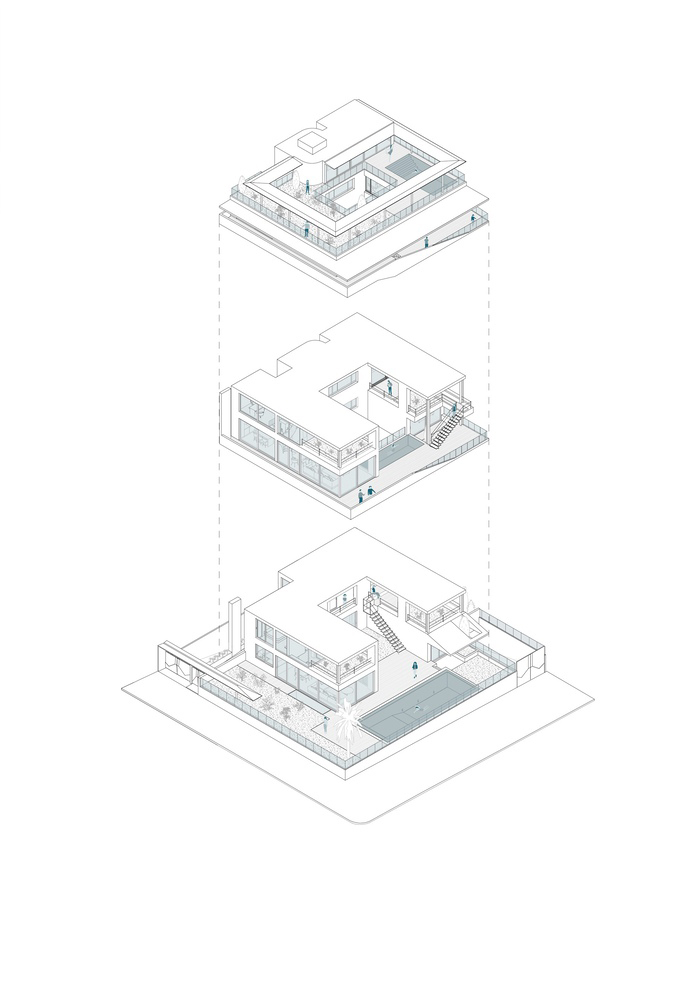 1000㎡別墅設計,1000㎡,別墅設計案例,別墅設計方案,別墅裝修,KLab architecture,住宅設計,希臘,幾何美學