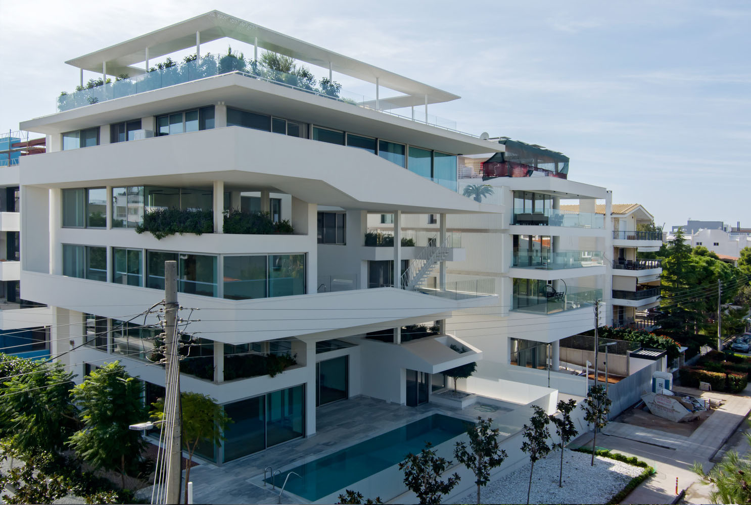 1000㎡別墅設計,1000㎡,別墅設計案例,別墅設計方案,別墅裝修,KLab architecture,住宅設計,希臘,幾何美學