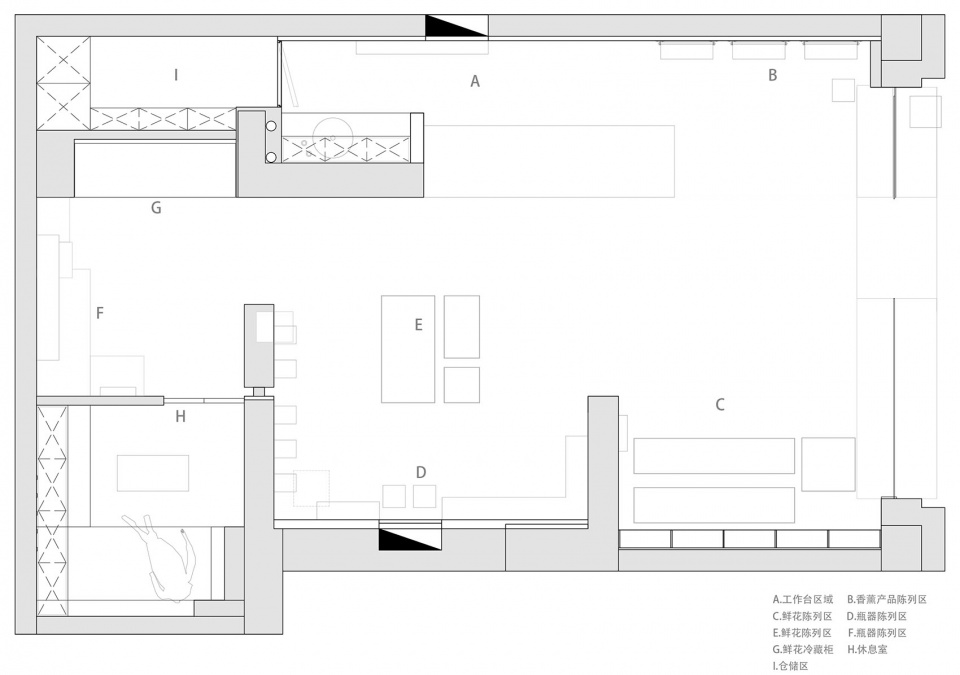 花店設計,花藝空間,商店設計,花店設計案例,花店設計方案,花店裝修,街邊花店設計,杭州Routine花店,杭州,椿山設計