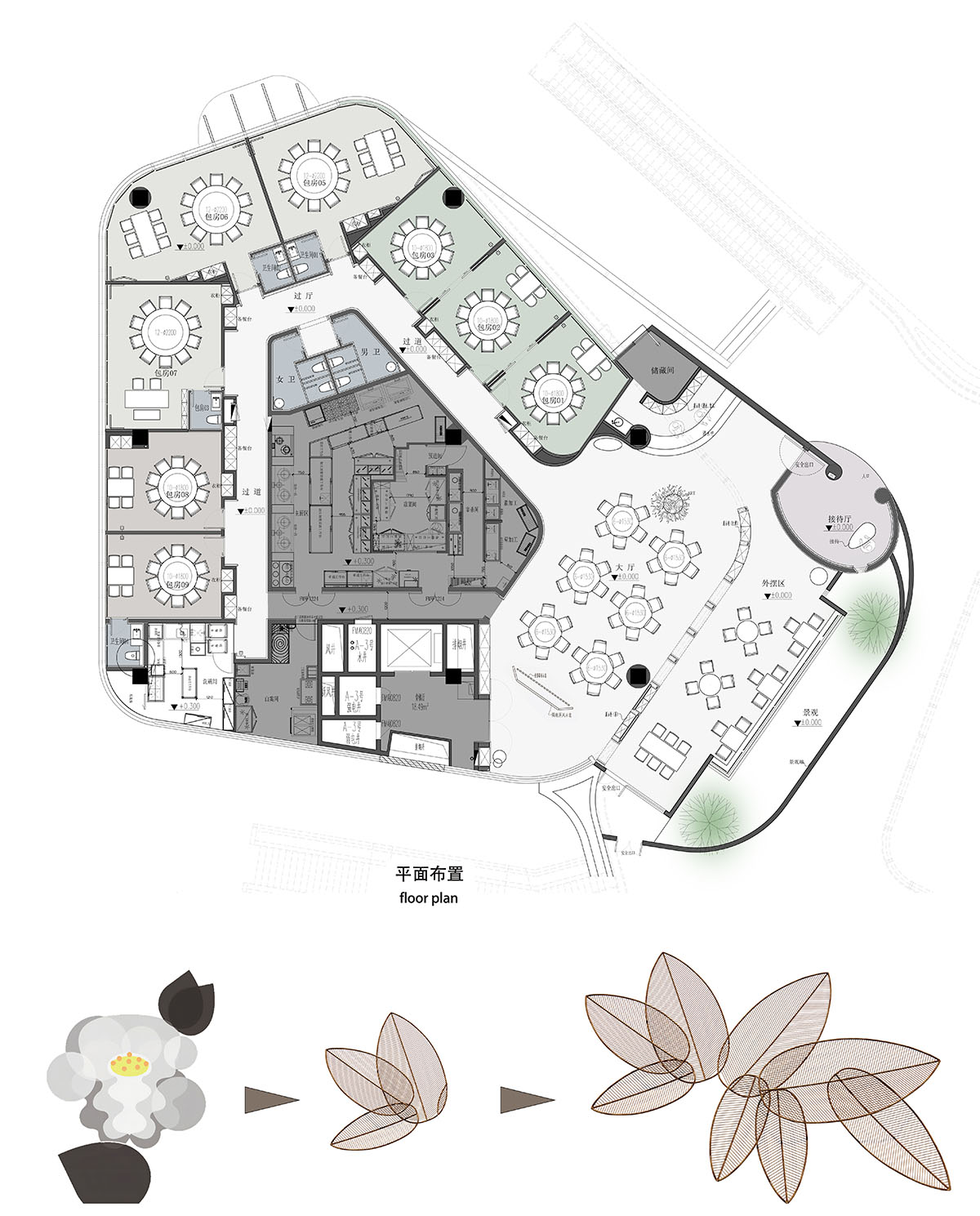 餐廳設計,休閑廳設計,餐廳裝修,餐廳設計案例,餐廳設計方案,高檔餐廳設計,川菜餐廳設計,重慶,重慶山茶四季燈火繁華處造就一方靜謐之地,雨樹設計