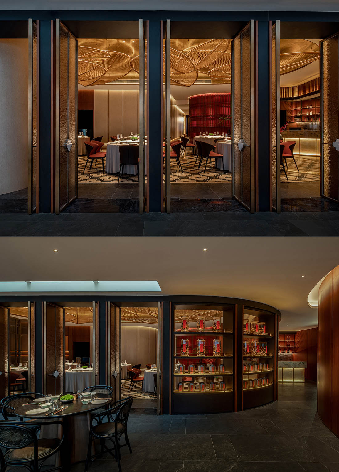 餐廳設計,休閑廳設計,餐廳裝修,餐廳設計案例,餐廳設計方案,高檔餐廳設計,川菜餐廳設計,重慶,重慶山茶四季燈火繁華處造就一方靜謐之地,雨樹設計