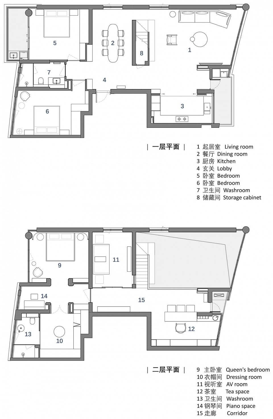 265㎡複式設計,265㎡,頂層複式設計,複式設計案例,複式設計方案,現代風格複式設計,住宅設計,家裝設計,上海,外灘頂層複式私宅改造,方居建築設計