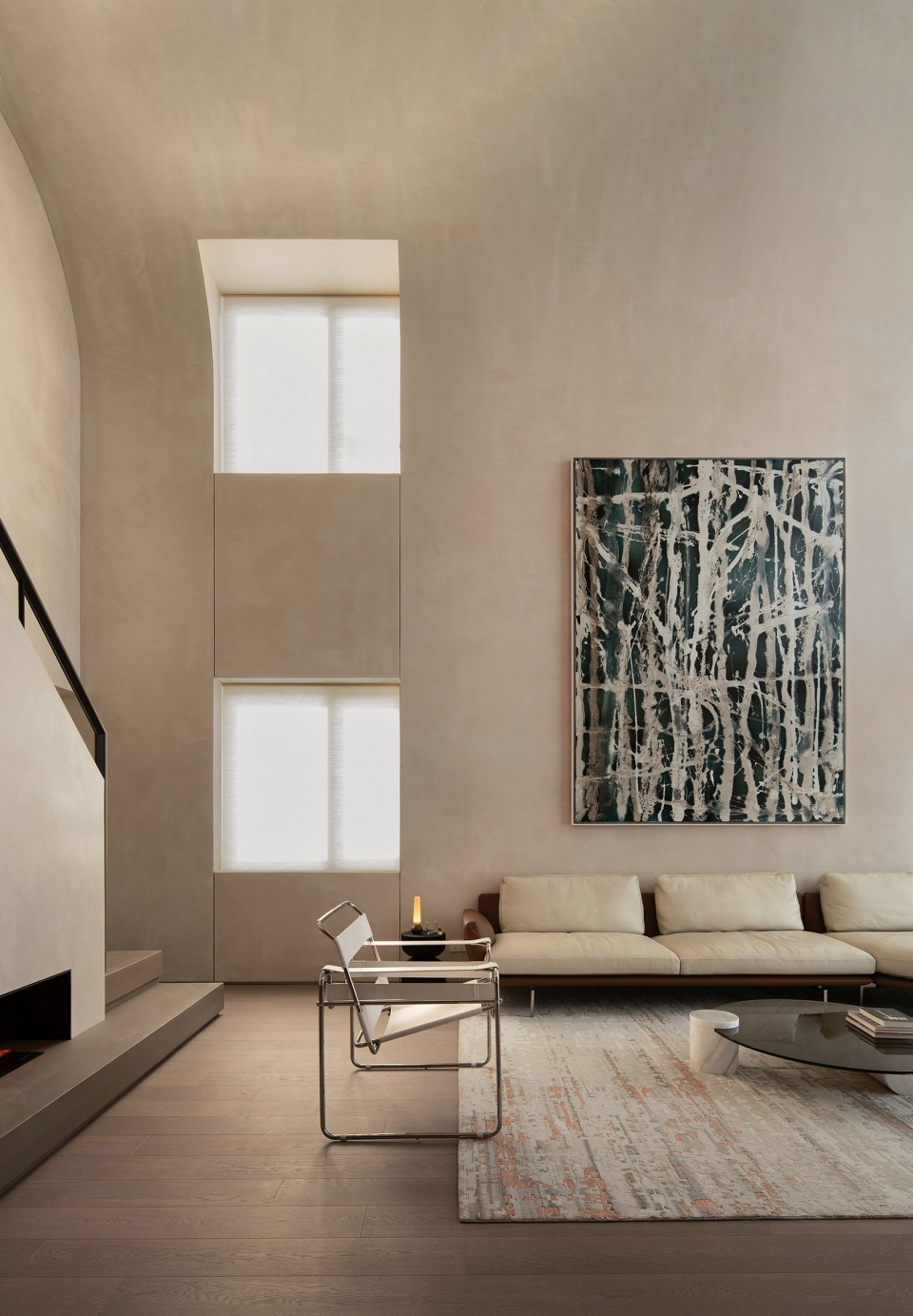 265㎡複式設計,265㎡,頂層複式設計,複式設計案例,複式設計方案,現代風格複式設計,住宅設計,家裝設計,上海,外灘頂層複式私宅改造,方居建築設計