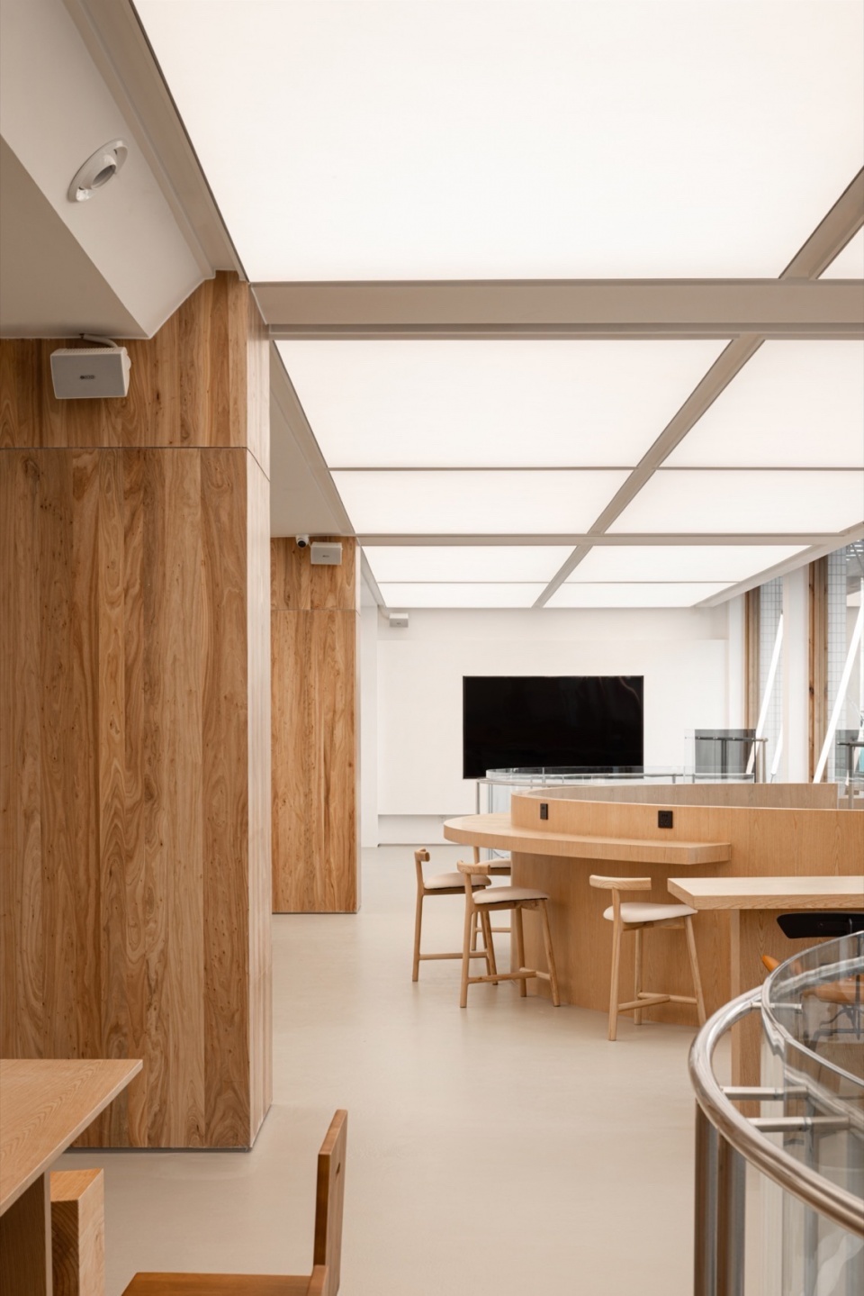 咖啡廳設計,開放式咖啡廳設計,商店設計,咖啡廳設計案例,咖啡廳設計方案,多功能空間設計,路演空間,上海屋簷之下,上海,直距建築設計