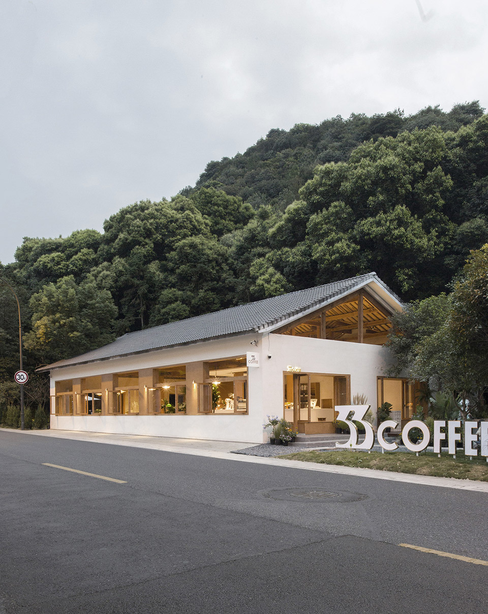 咖啡廳設計案例,咖啡廳設計方案,咖啡店設計,咖啡館設計,森係咖啡廳設計,開放式咖啡廳設計,杭州,33 COFFEE,壹山設計