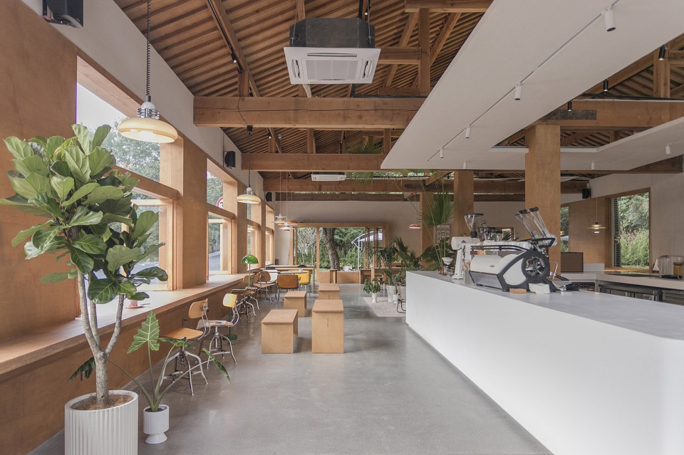 咖啡廳設計案例,咖啡廳設計方案,咖啡店設計,咖啡館設計,森係咖啡廳設計,開放式咖啡廳設計,杭州,33 COFFEE,壹山設計