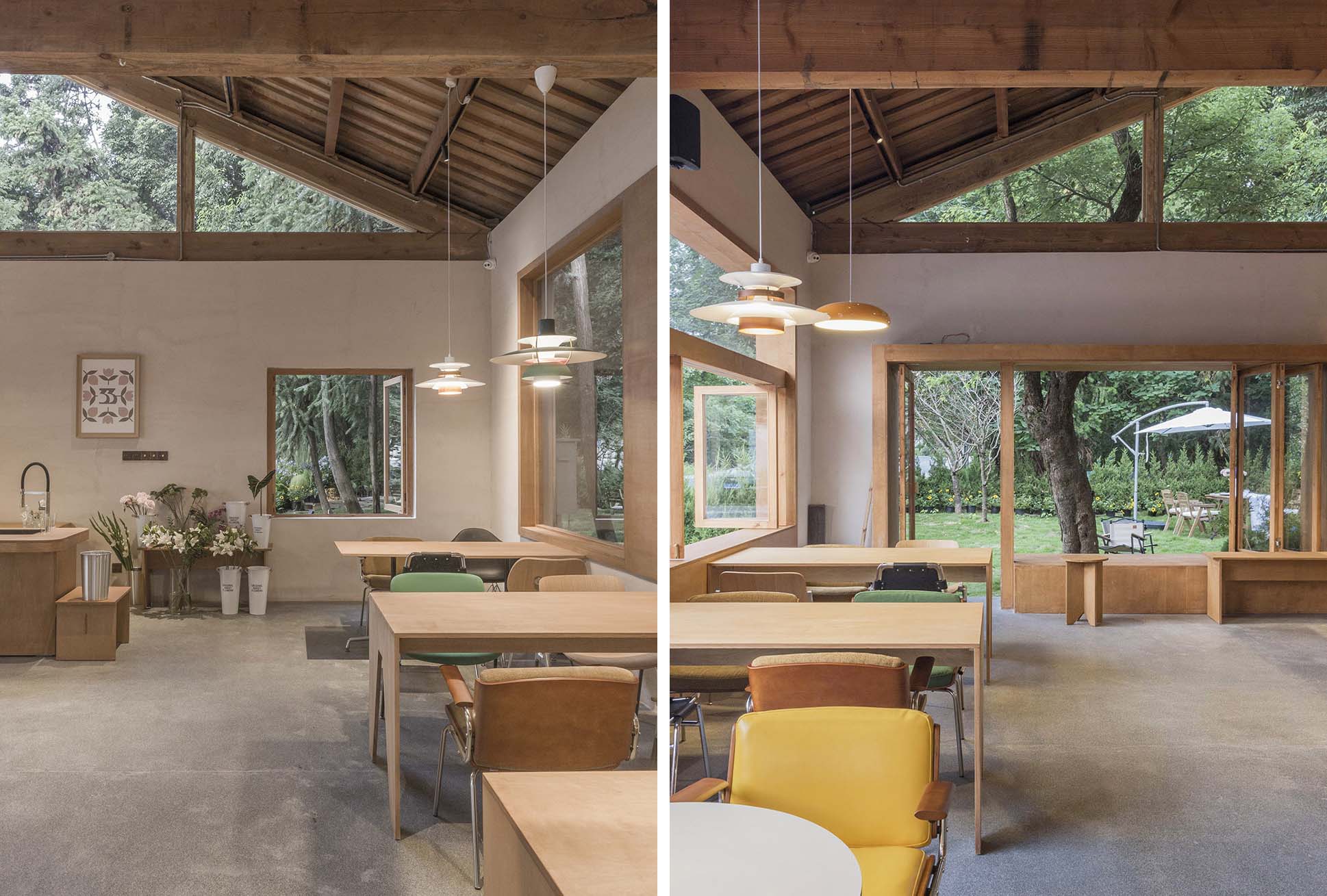 咖啡廳設計案例,咖啡廳設計方案,咖啡店設計,咖啡館設計,森係咖啡廳設計,開放式咖啡廳設計,杭州,33 COFFEE,壹山設計