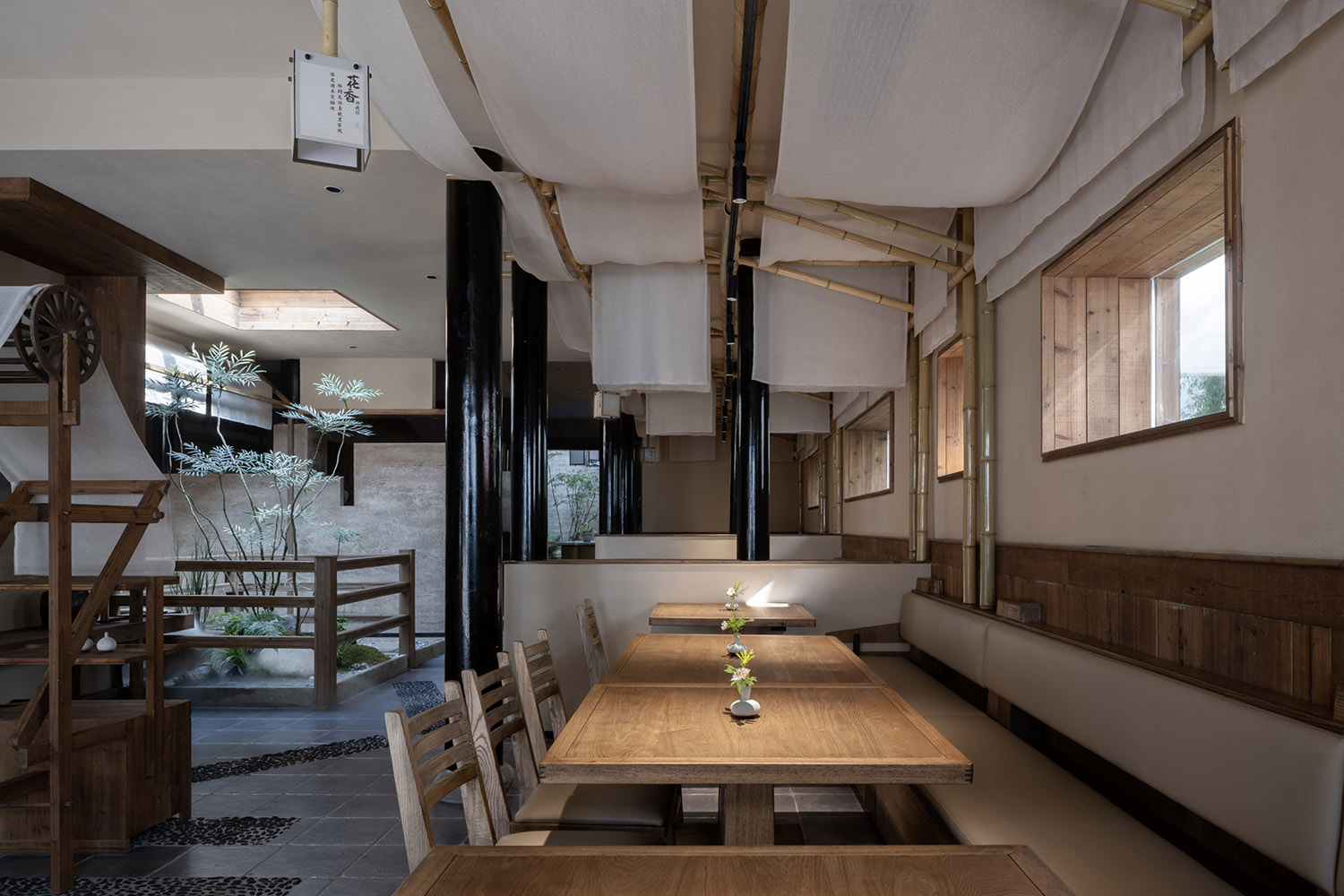 餐廳設計,休閑餐廳設計,餐廳設計案例,餐廳設計方案,餐廳裝修,餐廳改造,屋頭青瓦是誰家無錫周家二小姐的菜,無錫,歐陽跳建築設計