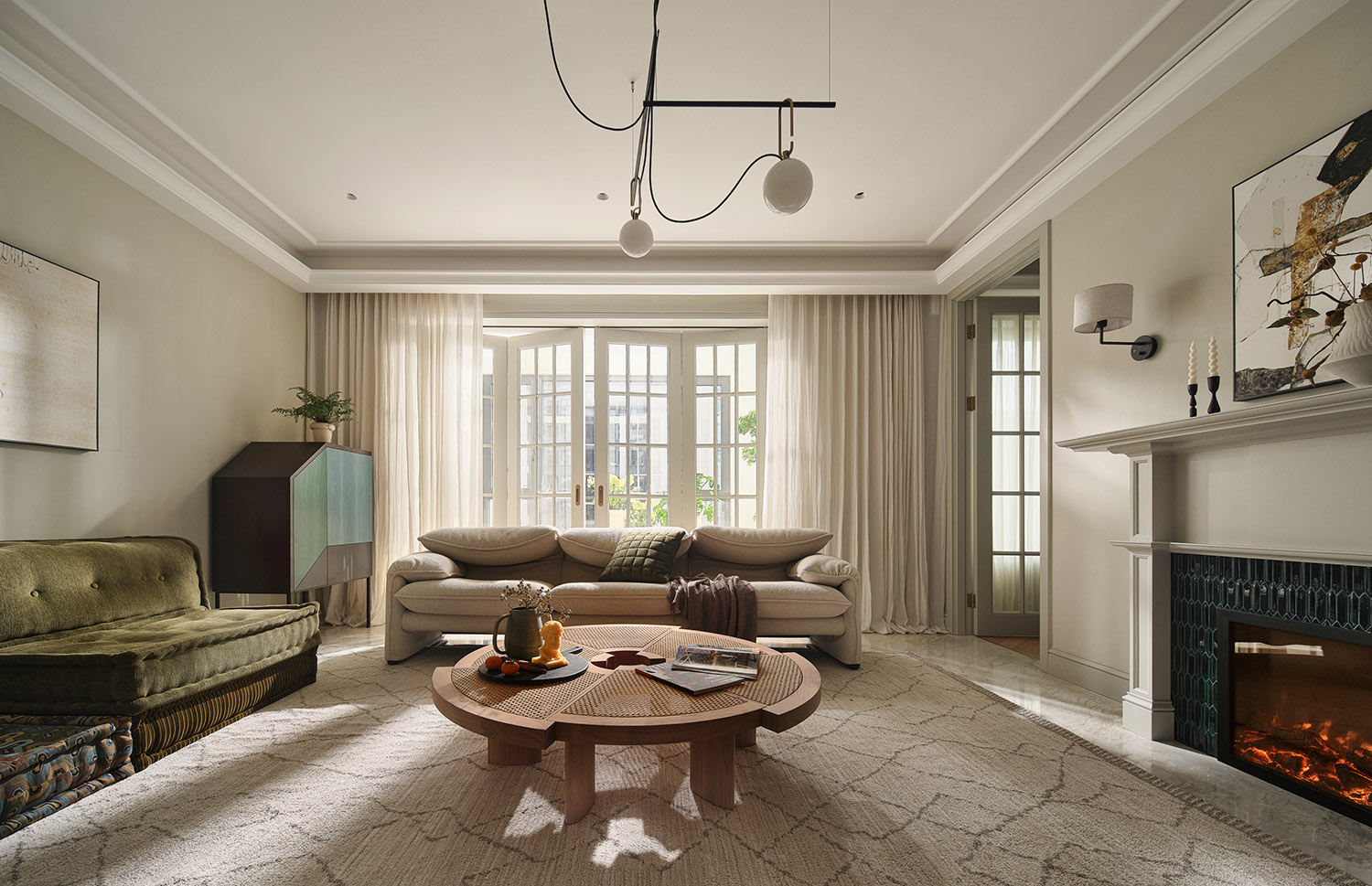 230㎡大平層設計,230㎡,住宅設計案例,住宅設計,法式風格家裝設計,大平層設計,大平層設計案例,大平層設計方案,上海,中糧瑞虹海景壹號大平層,示覺設計