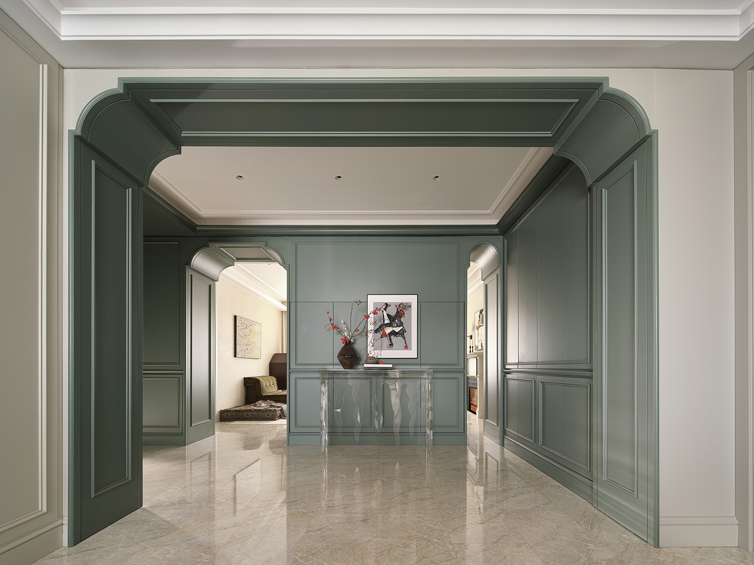 230㎡大平層設計,230㎡,住宅設計案例,住宅設計,法式風格家裝設計,大平層設計,大平層設計案例,大平層設計方案,上海,中糧瑞虹海景壹號大平層,示覺設計