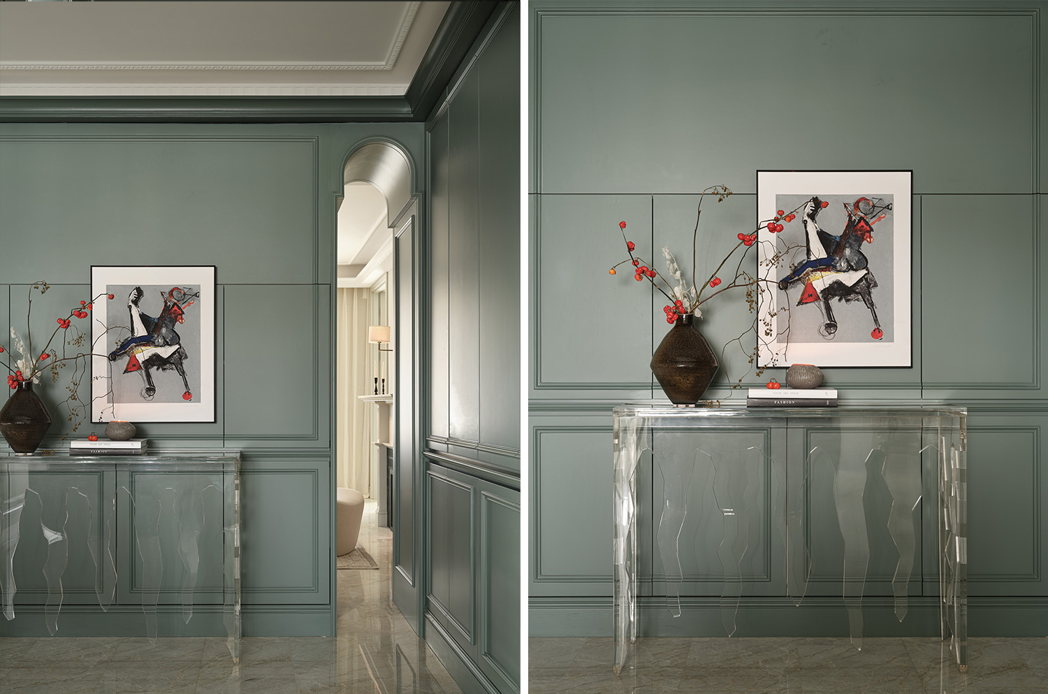 230㎡大平層設計,230㎡,住宅設計案例,住宅設計,法式風格家裝設計,大平層設計,大平層設計案例,大平層設計方案,上海,中糧瑞虹海景壹號大平層,示覺設計