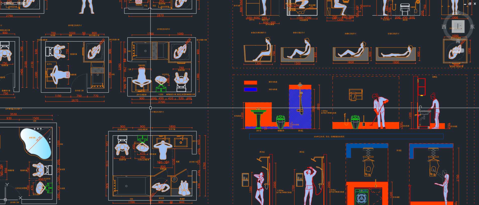 CAD圖集,頂級cad圖庫,人體工程學尺寸,CAD圖塊,設計師的靈感,設計師必備創意素材