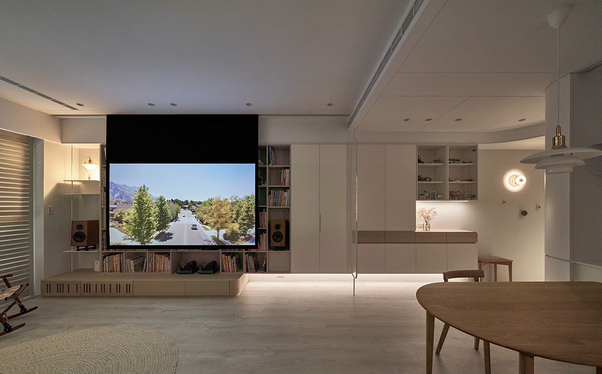 Thinking Design,公寓設計,公寓設計方案,中國台灣,奶油係,親子書屋,90㎡,思維設計