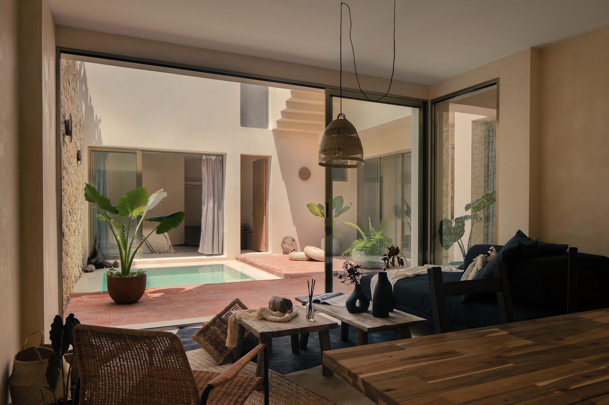 VOID Studio,墨西哥,別墅設計案例,別墅設計,別墅裝修效果圖,侘寂風格,極簡主義,侘寂