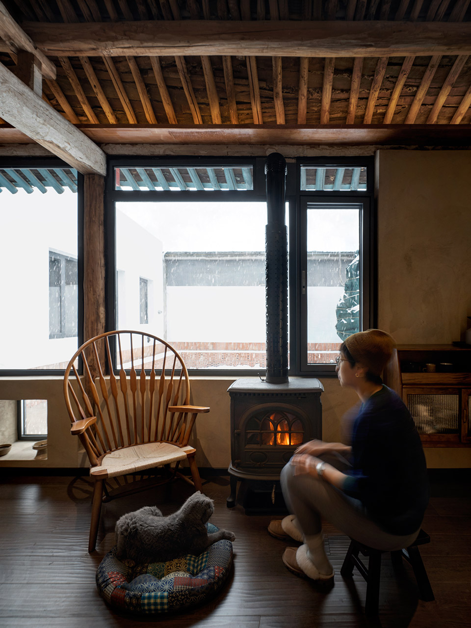 210㎡住宅設計,210㎡,老房改造,舊宅翻新,住宅設計,住宅設計案例,庭院住宅設計,院子改造,北京,冬日凡居,鱗見設計工作室