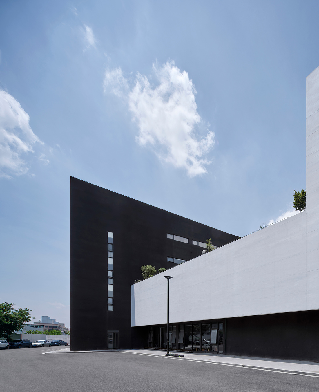 建築設計,園區建築設計,辦公室設計,工業園區建築設計,工廠設計,研發空間設計,辦公園區設計,服裝公司辦公總部設計,浙江紹興巴魯特總部,大犬建築