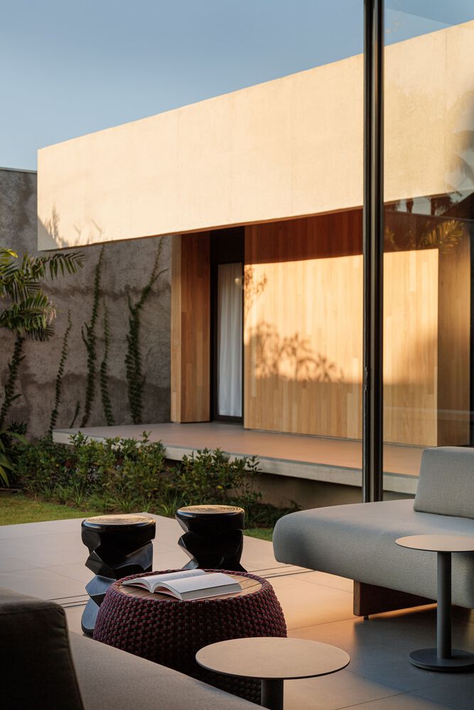 Caracho Arquitetos,別墅設計案例,別墅設計,別墅設計方案,開放式別墅,平層別墅,庭院別墅,400㎡,巴西