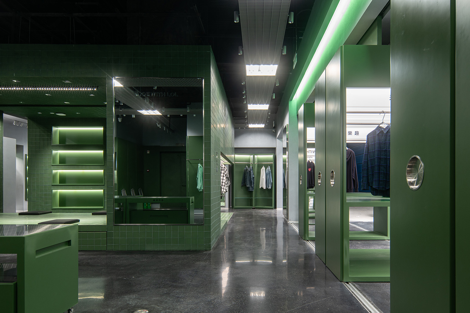 服裝店設計,服裝集合店設計,服裝店設計案例,服裝店設計方案,零售店設計,商店設計,服裝零售店設計,男裝店設計,西安,著而樂趣JOEWITHLOL,REDPAPER DESIGN