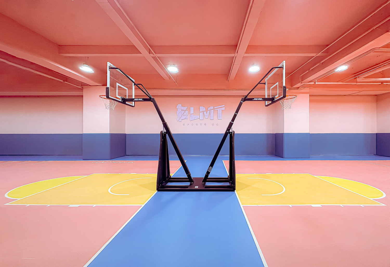 室內運動空間,籃球場設計,籃球館設計,室內籃球場設計,運動空間設計,昆明元素體育海樂世界3.0,昆明,平介設計,楊楠