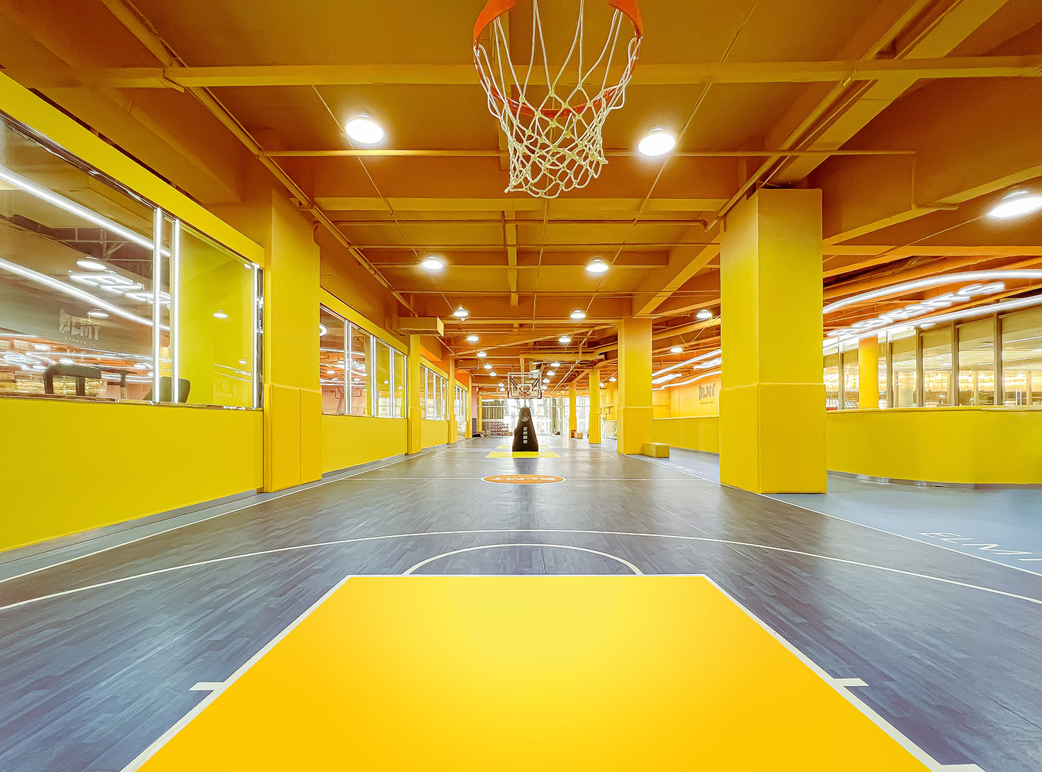 室內運動空間,籃球場設計,籃球館設計,室內籃球場設計,運動空間設計,昆明元素體育海樂世界3.0,昆明,平介設計,楊楠