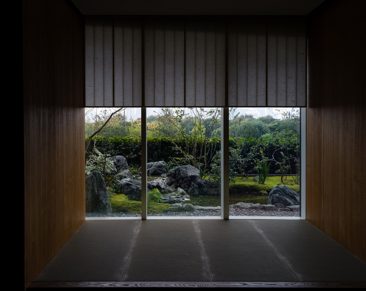 餐廳設計,七月合作社,高檔餐廳設計,餐廳設計案例,餐廳景觀,桂語山房觀雲錢塘店,餐廳裝修,餐廳效果圖,杭州,景觀庭園,艾克建築設計,桂語山房,江南岸奧體中⼼