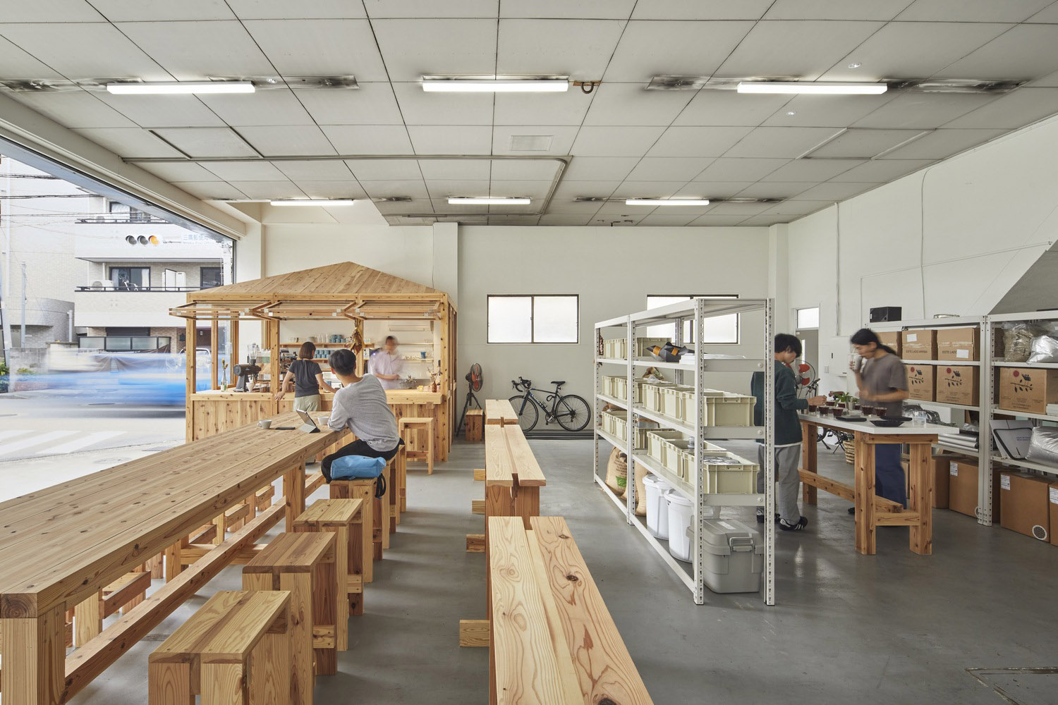 咖啡廳設計,小咖啡廳設計,Spicy Architects,咖啡廳設計案例,咖啡廳設計方案,街邊咖啡店設計,115㎡,日本,東京都,LIGHT UP COFFEE