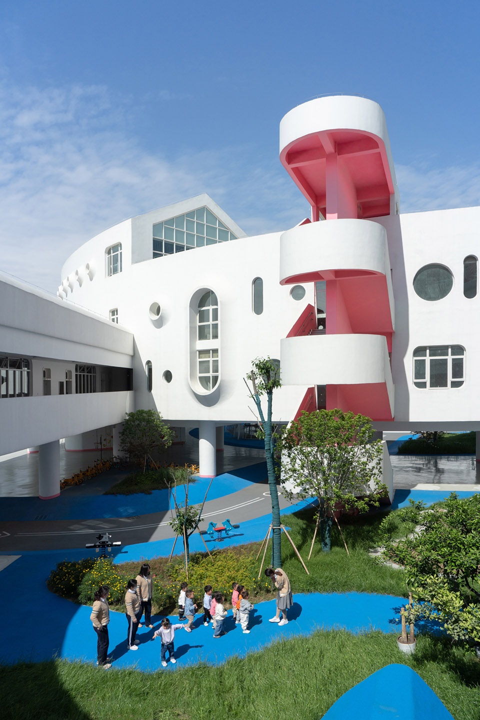 幼兒園設計,校園設計,幼兒園改造,學校設計,建築改造,立麵設計,幼兒園設計案例,安徽舒城生命力幼兒園,安徽舒城,迪卡建築設計中心