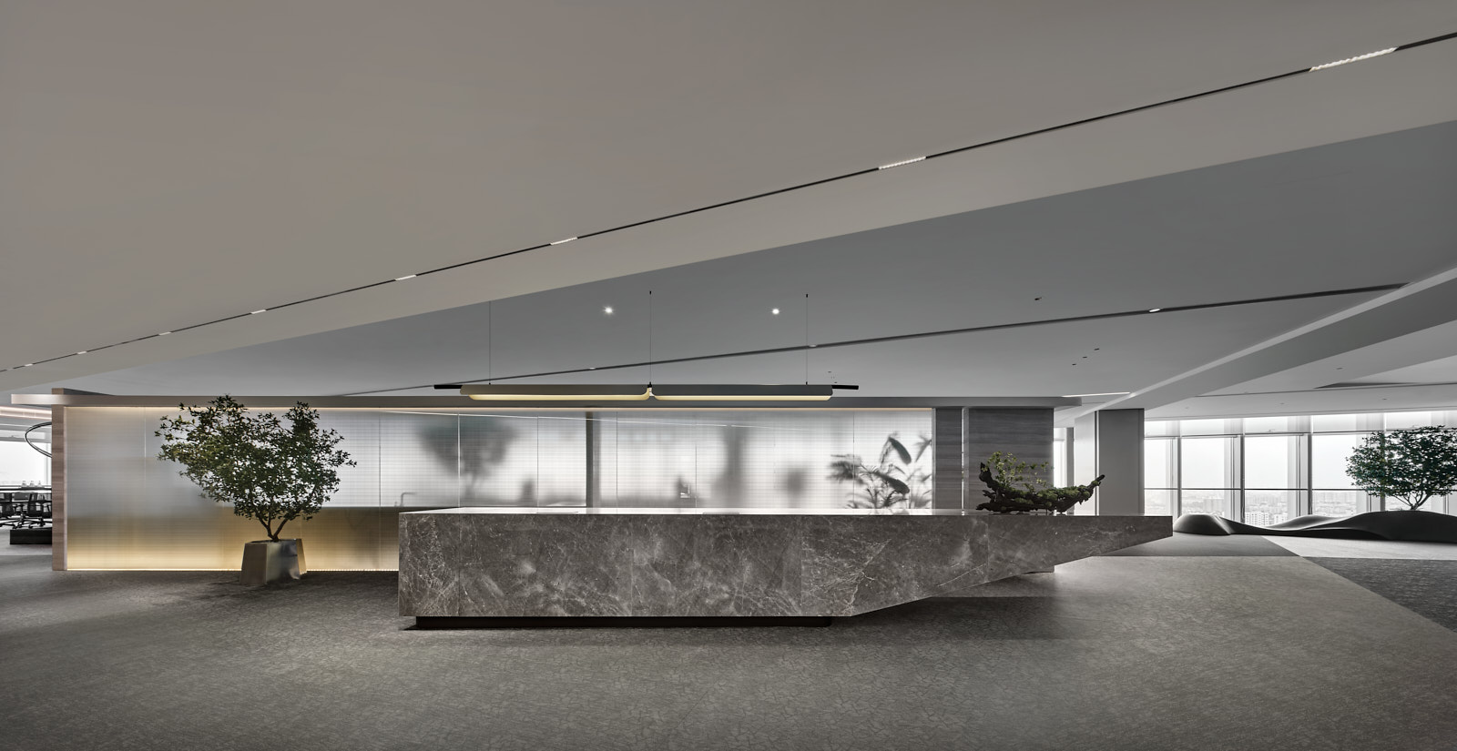 辦公室設計,辦公樓大堂設計,辦公室樣板間設計,現代風格辦公室設計,辦公室設計案例,上海力波中心,上海,於強室內設計師事務所,於強,YuQiang&Partners