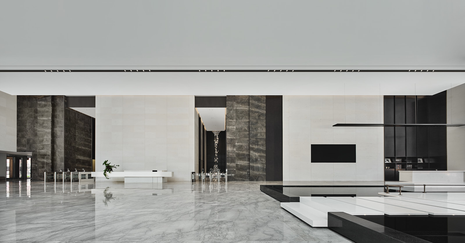 辦公室設計,辦公樓大堂設計,辦公室樣板間設計,現代風格辦公室設計,辦公室設計案例,上海力波中心,上海,於強室內設計師事務所,於強,YuQiang&Partners