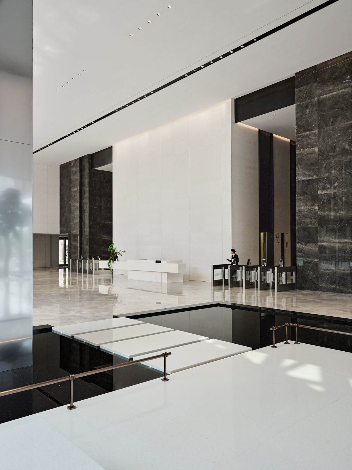 辦公室設計,辦公樓大堂設計,辦公室樣板間設計,現代風格辦公室設計,辦公室設計案例,上海力波中心,上海,於強室內設計師事務所,於強,YuQiang&Partners