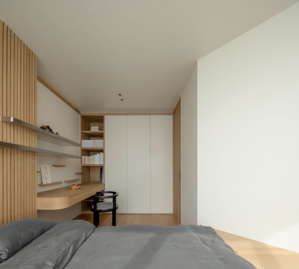 住宅設計,大平層設計,現代風格大平層設計,180㎡大平層設計,180㎡,奶油原木風住宅,大平層設計案例,大平層設計方案,上海,上海大平層和心一味,木卡工作室MUKA ARCHITECTS